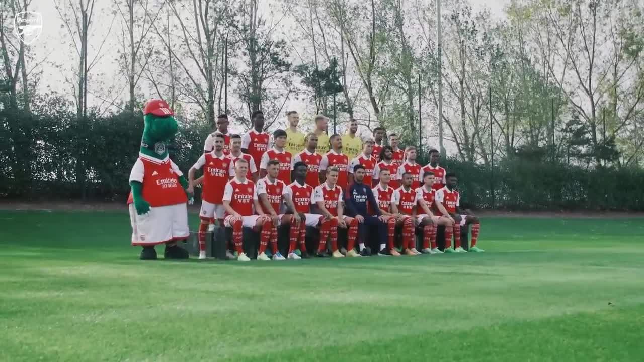 Behind the Scenes at the 2022/23 Arsenal Men's Team Photocall