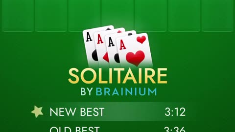 SOLITAIRE | JUST BEAT MY PREVIOUS SCORE