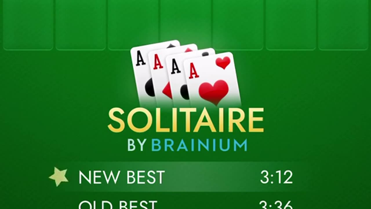 SOLITAIRE | JUST BEAT MY PREVIOUS SCORE