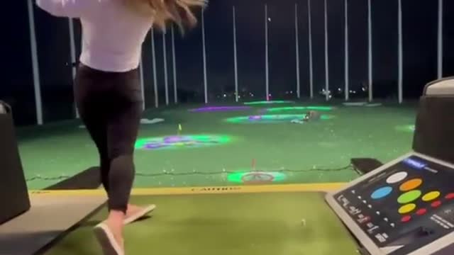 Golfing Beauty Swing Transformation