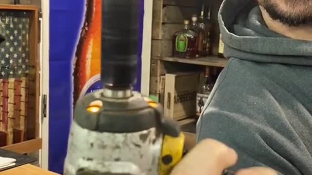 Pneumatic wrench to give this insect an astronaut training class.