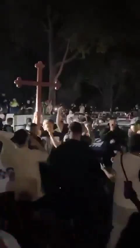 Australian Christian patriots take to the streets following a brutal stabbing