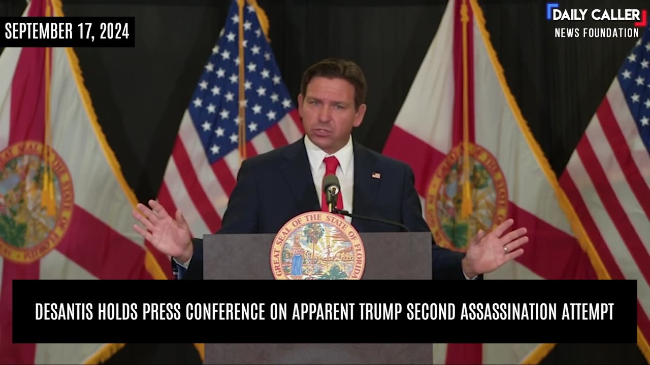 DeSantis Holds Press Conference On Apparent Trump Second Assassination Attempt