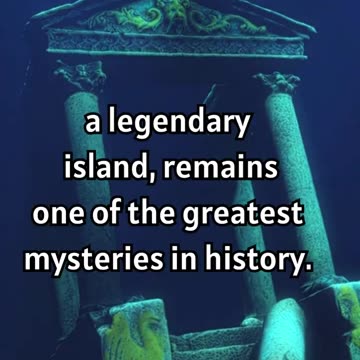The Atlantis Greatest Mystery in History 🏝️🔍