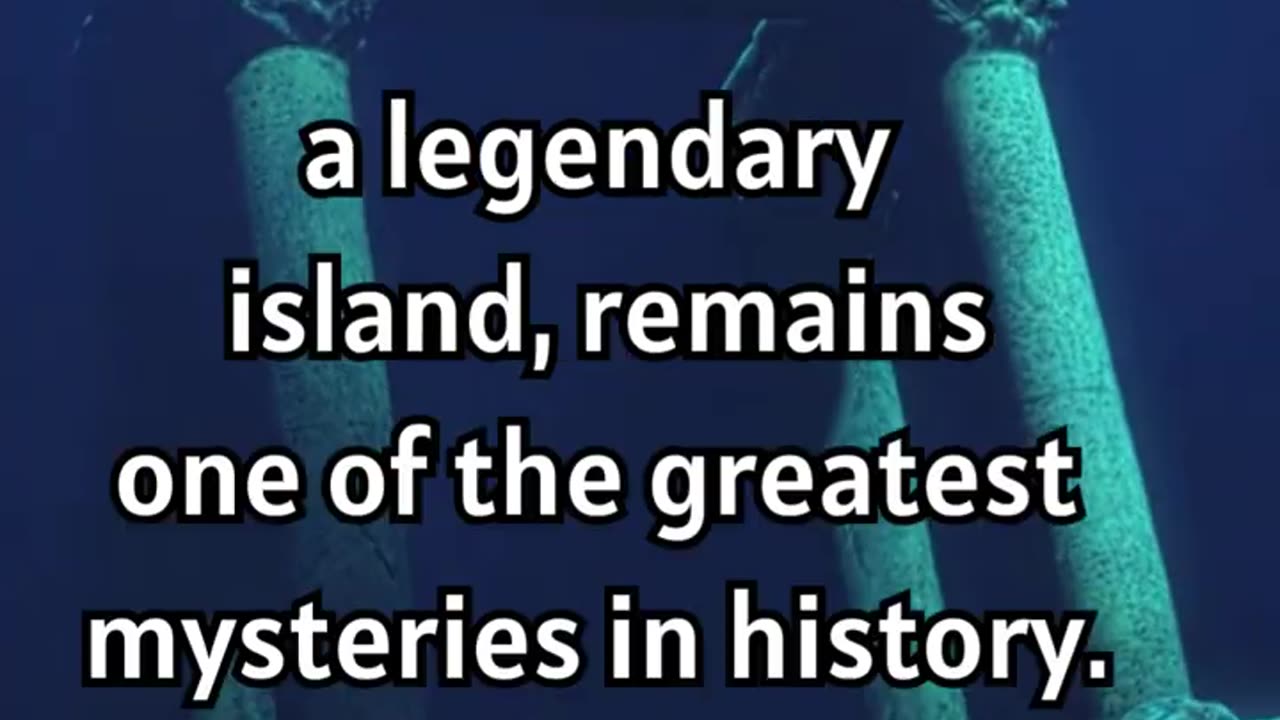 The Atlantis Greatest Mystery in History 🏝️🔍