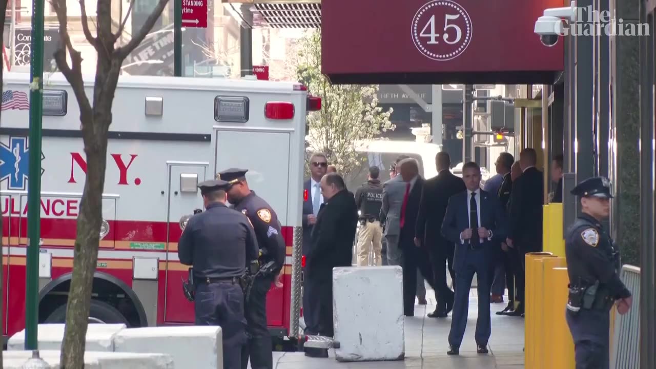 Donald Trump makes trip from Trump Tower to courthouse for arraignment