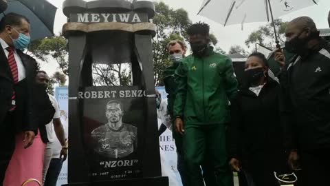 Senzo Meyiwa tombstone unveiling 2