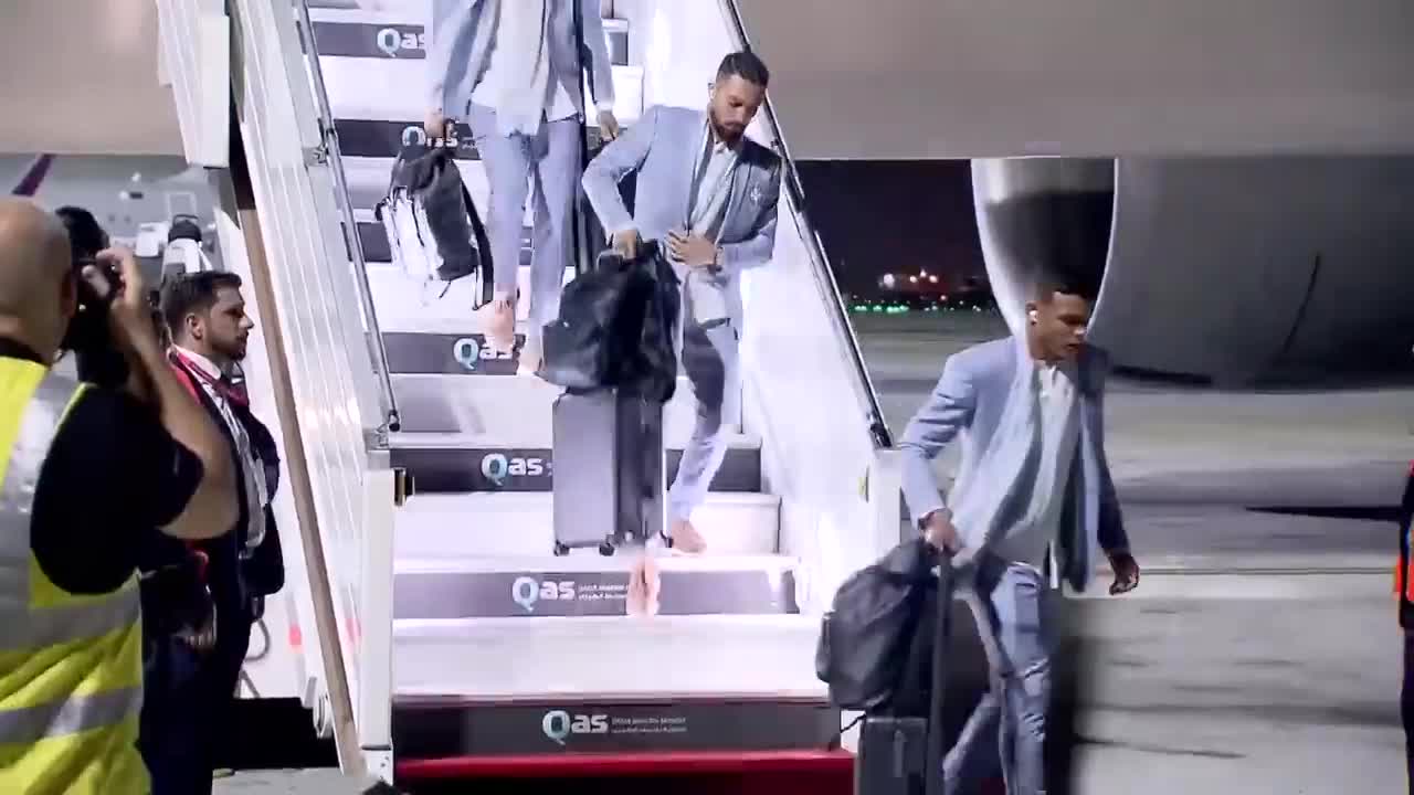 🇧🇷✈️Neymar, Casemiro & Thiago Silva and World Cup favorite Brazil arrive in Qatar