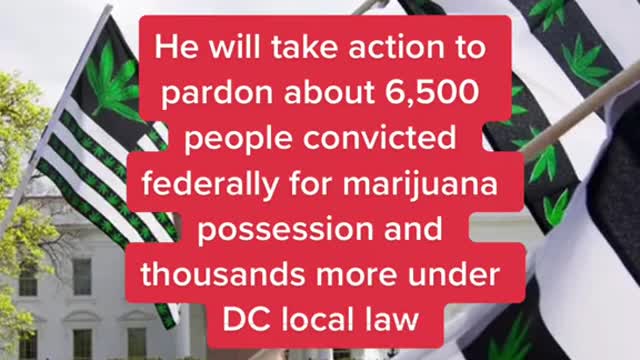 Biden to pardon all federal convictions of simple marijuana possession