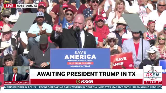 Tom Homan Speech: Save America Rally in Robstown, TX 10/22/22