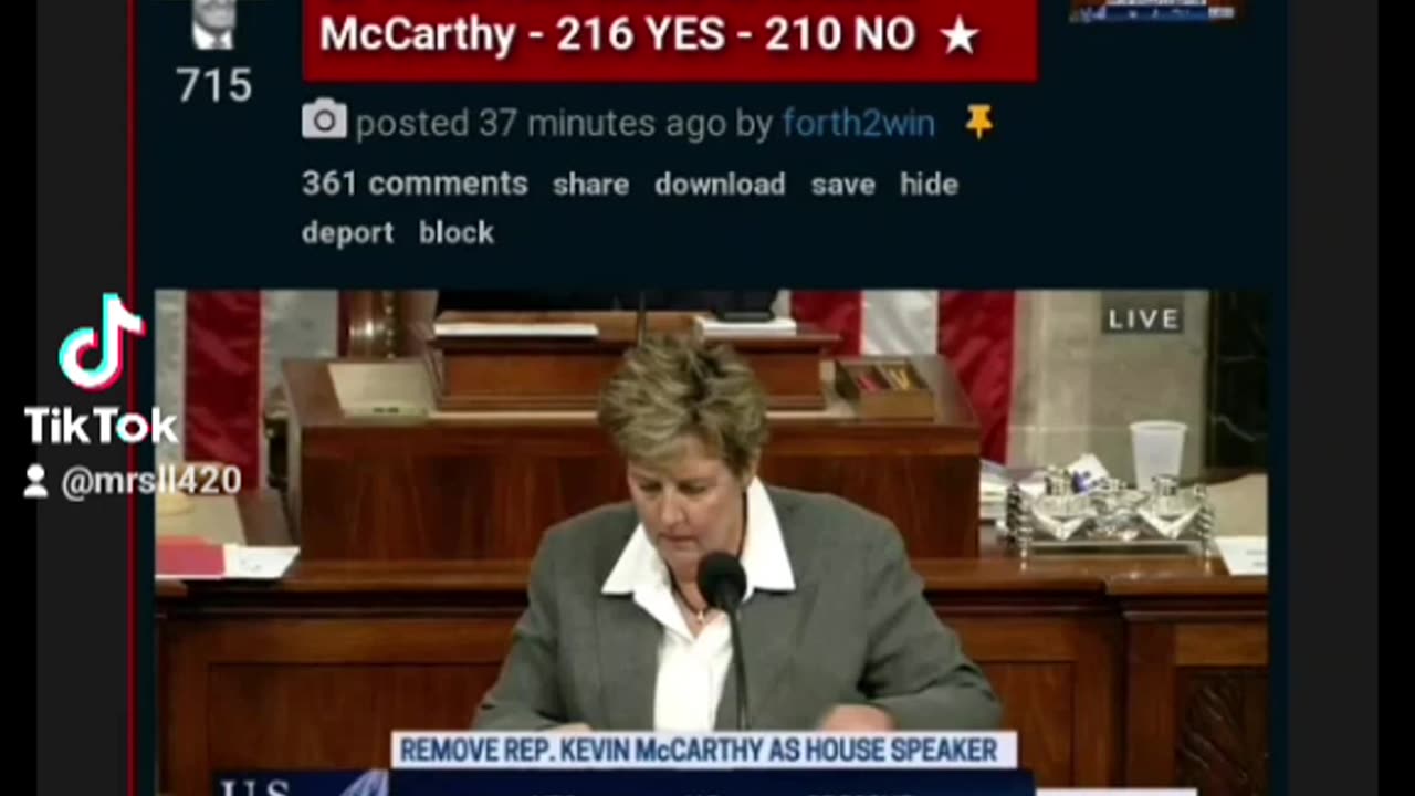 McCarthy Finally Out