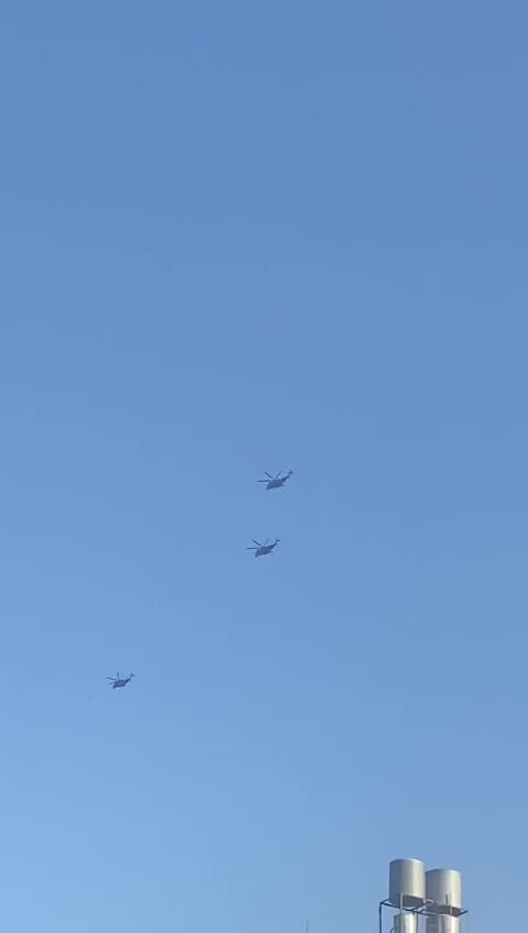 Auch Hubschrauber im Einsatz