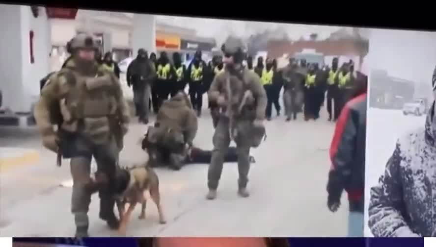 Australian Police Man handle Protestor & Throw to Ground for Holding up a Sign