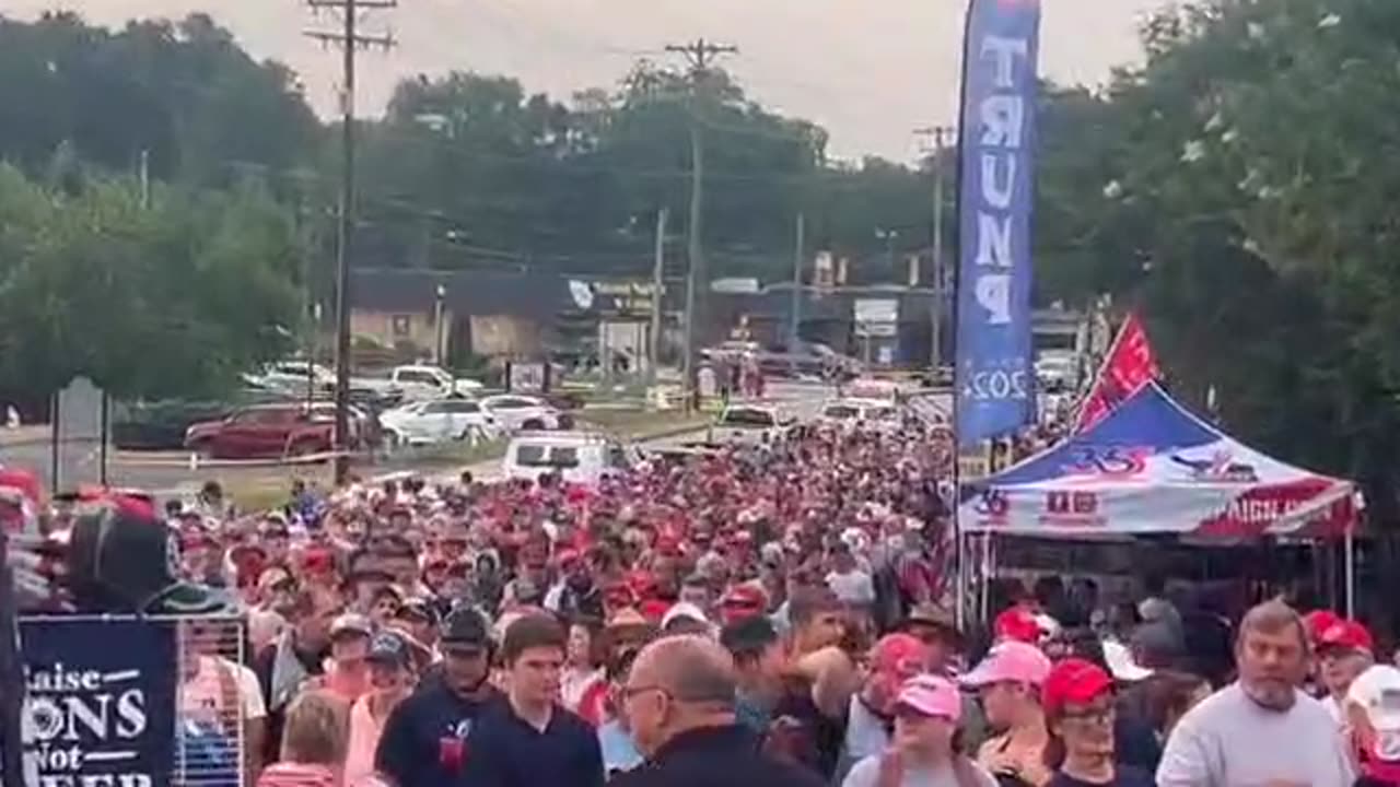 Crowd at Pickens, SC 7/1/23 for Trump Rally