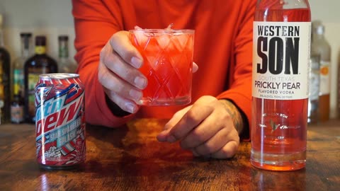 Western Son's Prickly Pear Vodka & Mtn Dew Star Spangled Splash