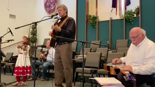 Days of Elijah - 8 year old Elizabeth Ayres with Dean Johnson, Jack Metzger, and Charlie Fournier