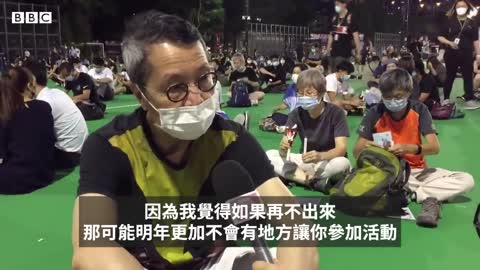 六四31週年：香港遍地燭光 維園晚會有人喊「港獨」口號