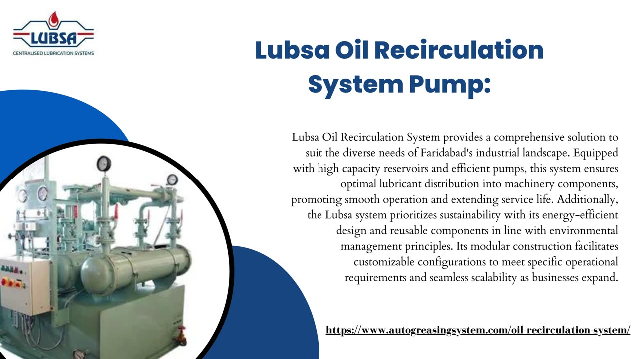 The Best oil recirculation system - Faridabad, Haryana, India