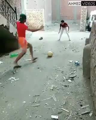 The penalty kick shot was amazing and the announcer's comment was beyond description