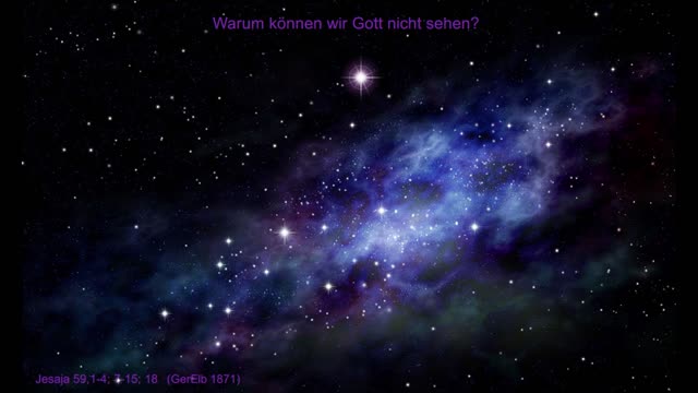 Warum können wir Gott nicht sehen?