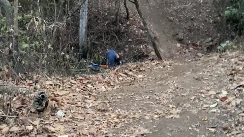 Woman Falls Off Mountain Bike