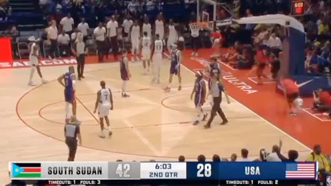 South sudan vs USA | USAB SHOWCASE | Full game highlight July 2024