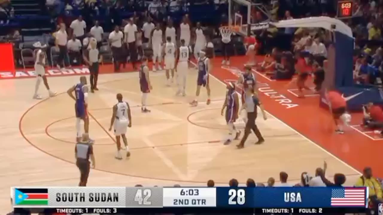 South sudan vs USA | USAB SHOWCASE | Full game highlight July 2024