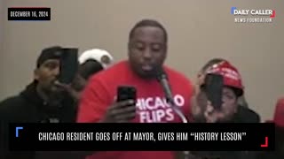 Chicago Resident Goes Off on Woke Mayor, Gives Him a "History Lesson"