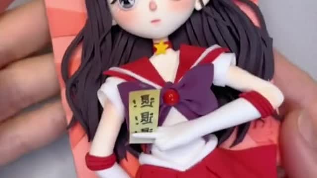 Sailor Mars is coming#tiktok #foryou #handmade #clay #claytutorial #sailormoon (2)