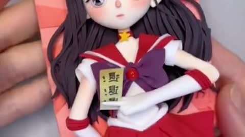 Sailor Mars is coming#tiktok #foryou #handmade #clay #claytutorial #sailormoon (2)