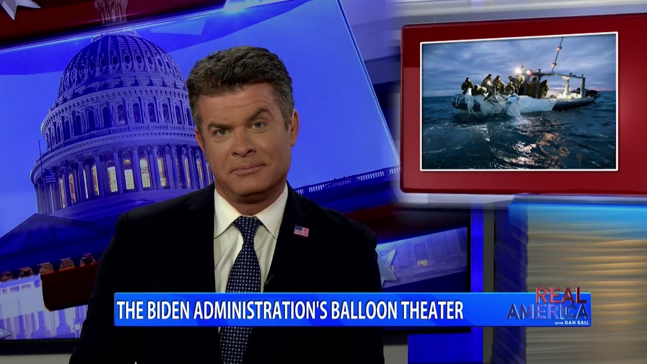 REAL AMERICA -- Dan Ball W/ Rep. Andy Biggs, Biden's Balloon Theater, 2/14/23