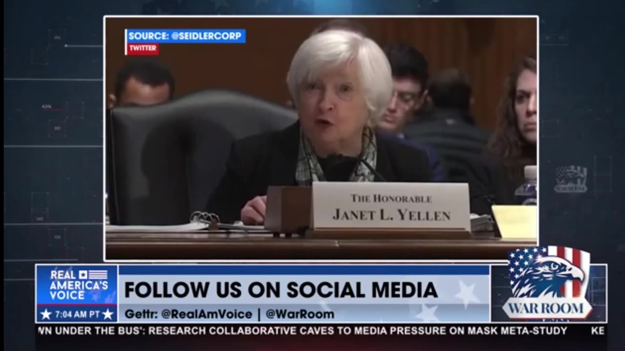 Janet Yellen Admits Regional Banks Will Not Be Bailed Out - Only Big Banks in San Fran, NY, etc.