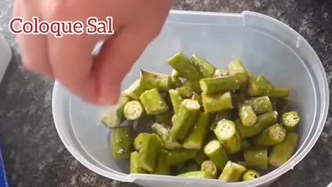 Petisco QUIABO A MILANESA NO FUBÁ