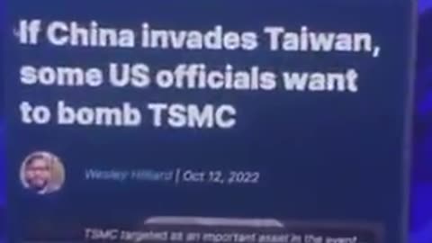 INSIDER INFO ON TAIWAN??