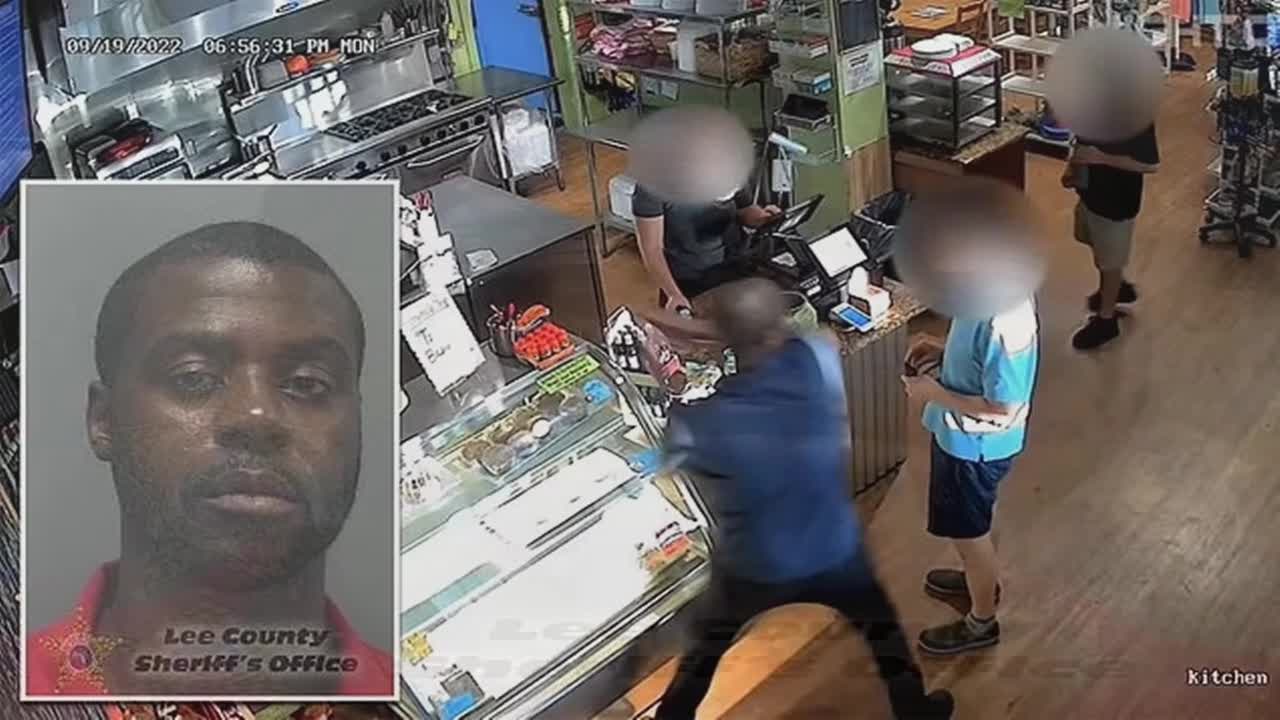 Florida man tried to behead man in convenience store with scissors