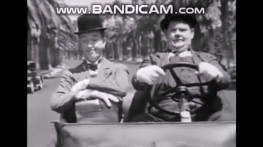 Laurel & Hardy on the way to work