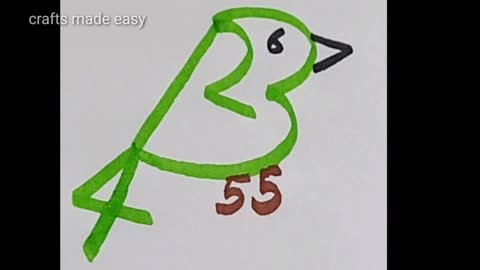 How to draw a bird
