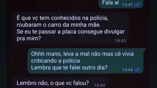 QUANDO PRECISAR DA POLICIA FAZ O L