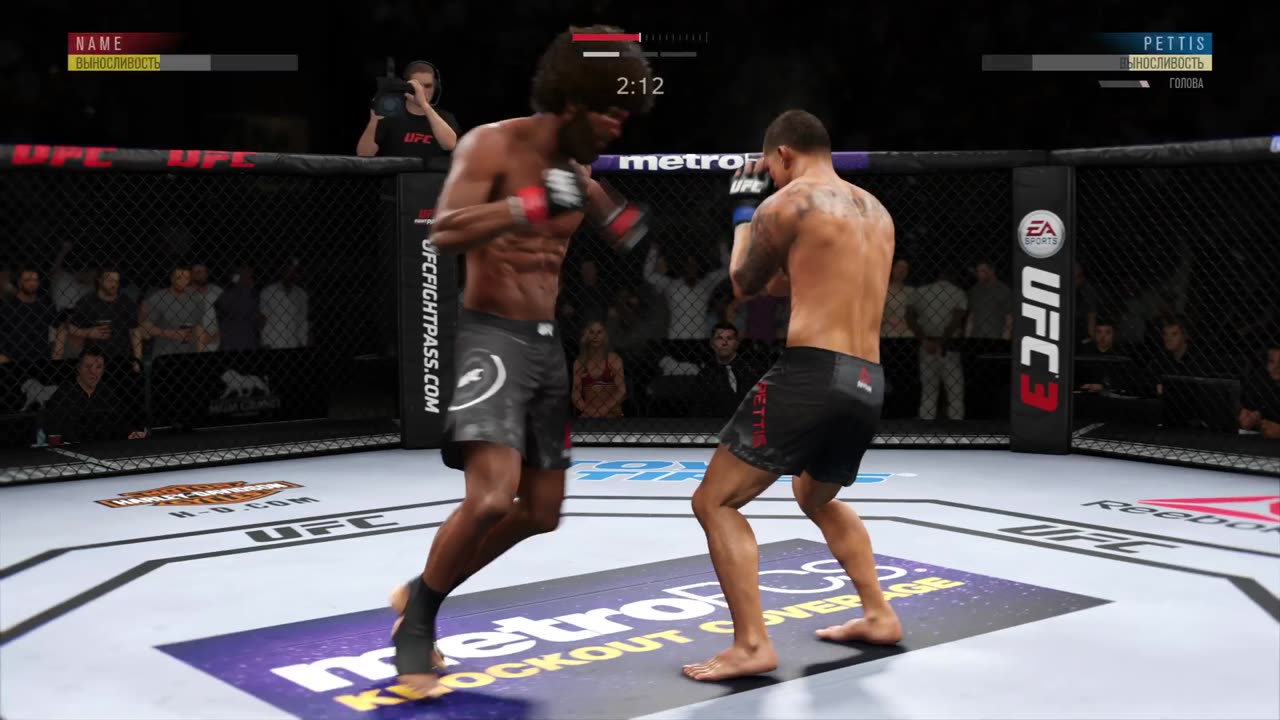 PS4 user2 Custom Fighter vs user Anthony Pettis 2