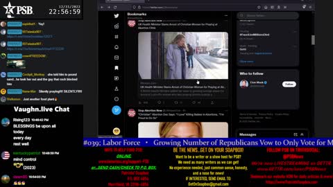 2022-12-31 22:00 EST - Your Voice, Your Call: with Chris Moore
