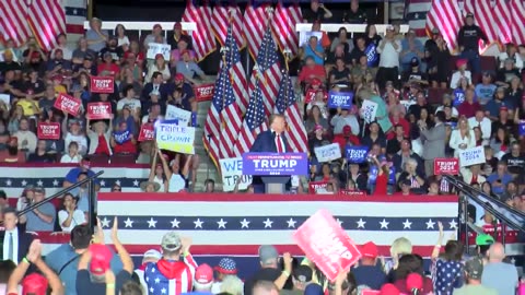 Donald Trump speaks at Erie Insurance Arena