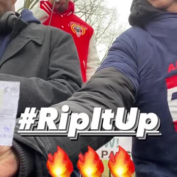 #RIPITUP Vaccinated Rip Up Vaccine Cards In Solidarity With Unvaccinated In NYC