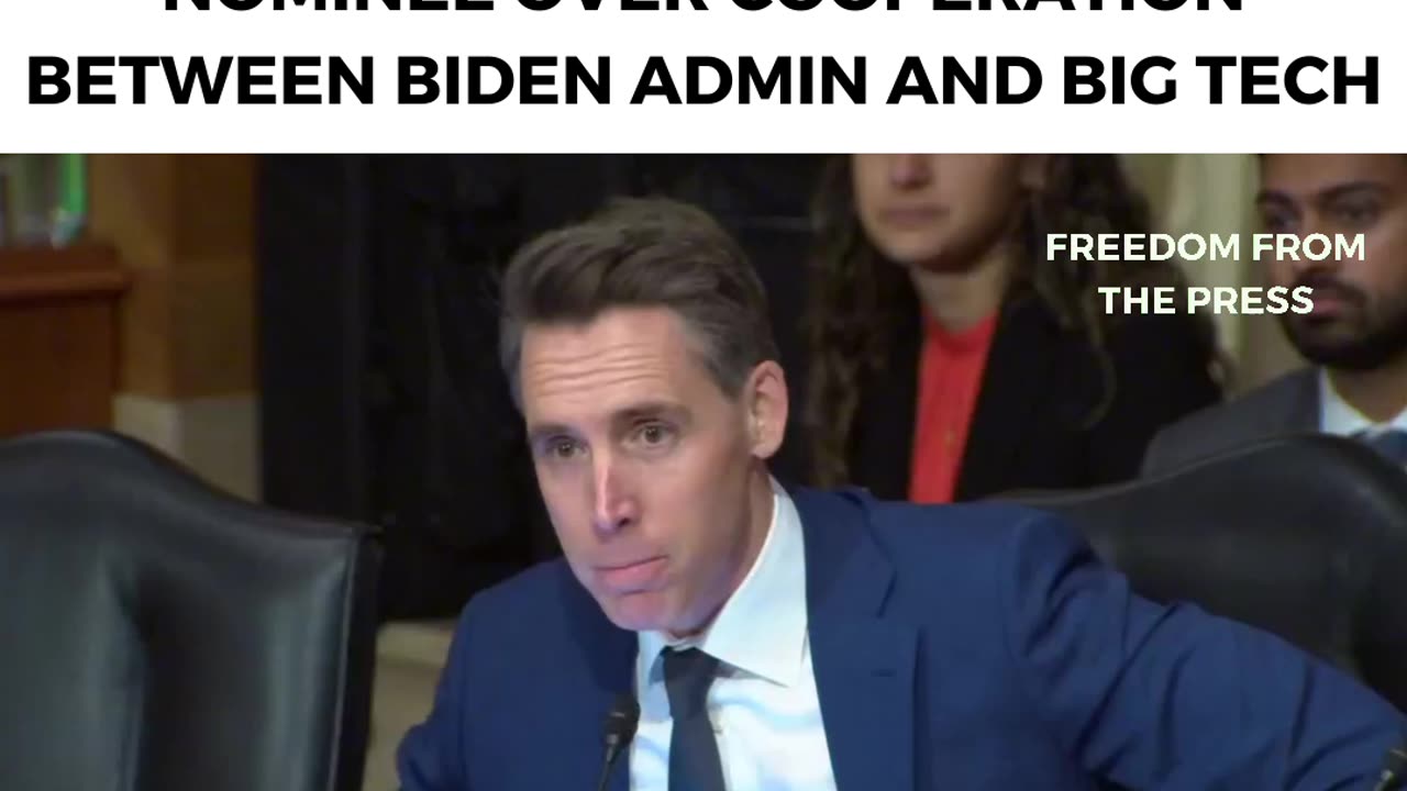 WATCH: Josh Hawley Unravels Spineless Biden Nominee In Real-Time Over Govt Collusion With Big Tech