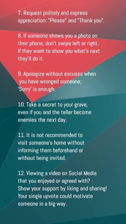 12 Social Rules You Want To Know