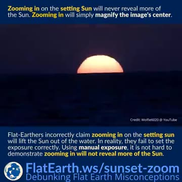 Zooming In On The Setting Sun