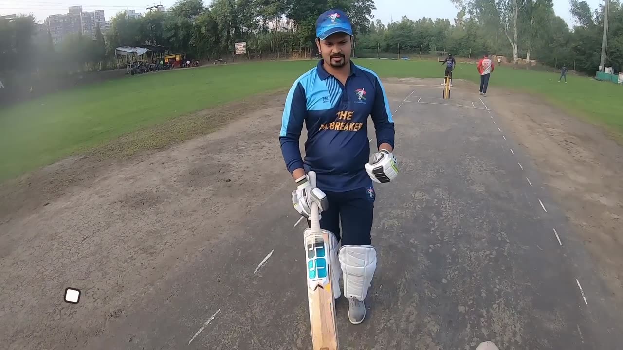 Batsman Helmet Camera View CENTURY by Vishal ! GoPro Cricket Highlights