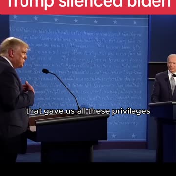 Trump Silenced Biden