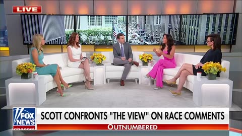 Tim Scott leaves 'The View' speechless after confrontation 06-06-23