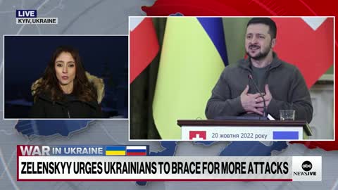 Ukraine President Zelenskyy warning of even more Russian attacks