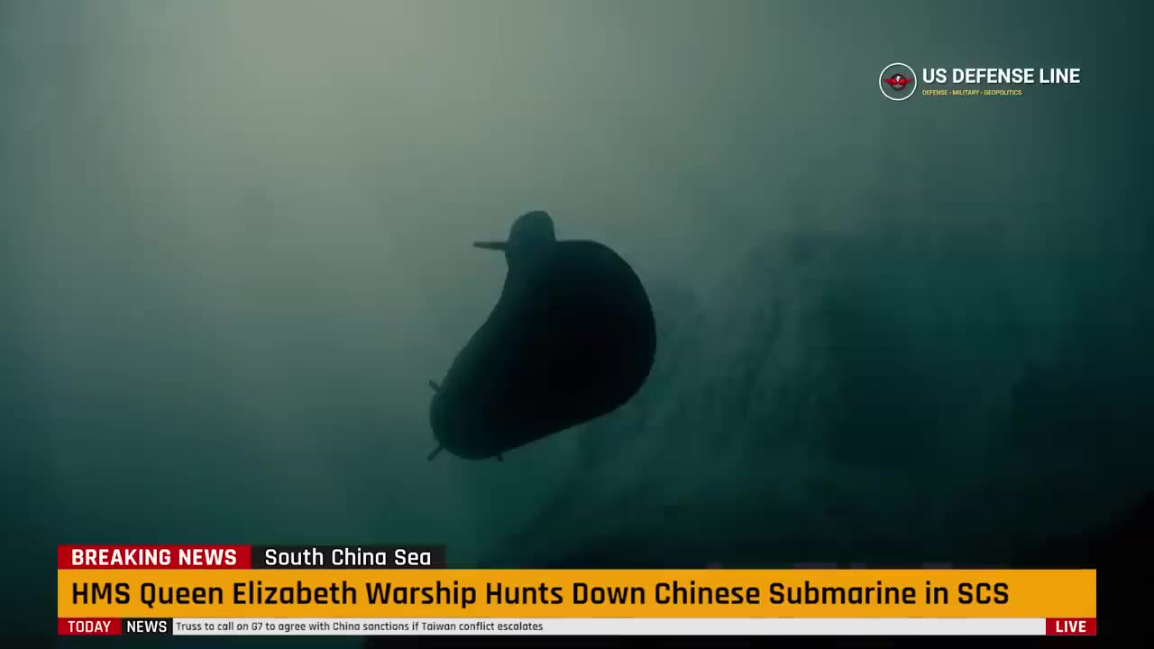 China Panic!: UK's Aircraft Carrier Warns Chinese Submarine that is hunting them in South China Sea